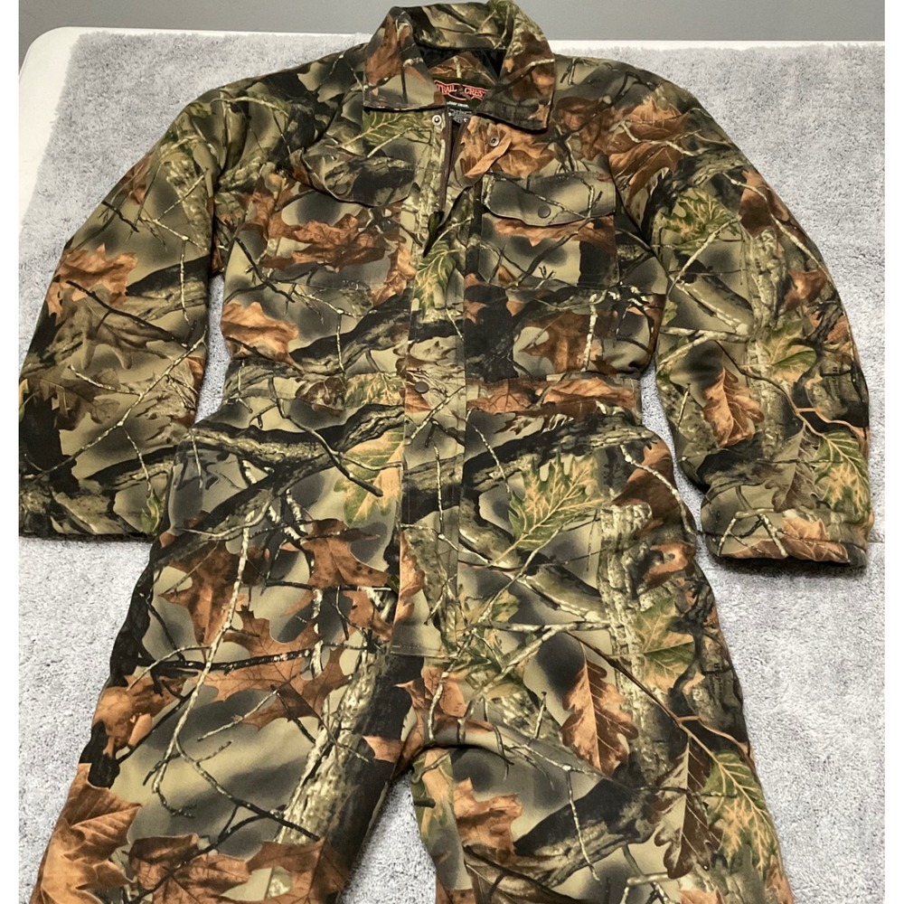 Trail Crest Mens Insulated Camo Hunting Coveralls Highland Timber Large RN88337